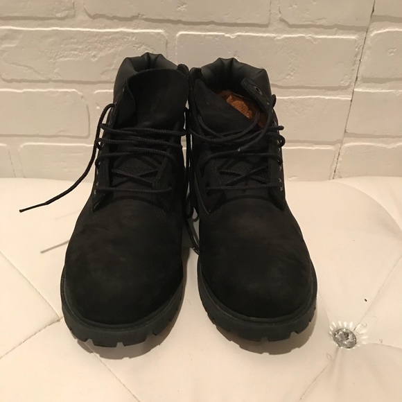 kids black timberlands